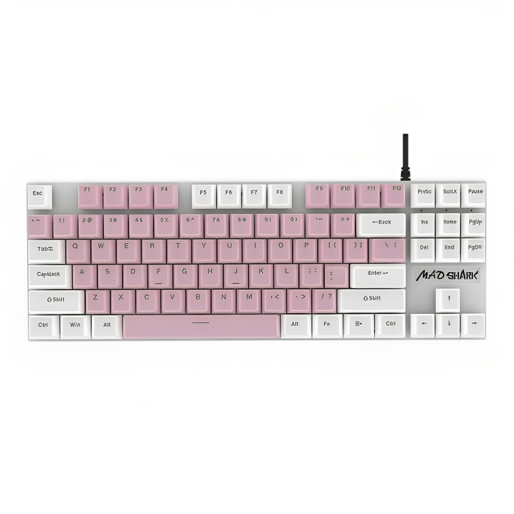 發光機械鍵盤電競遊戲RGB炫彩有線辦公遊戲機械手感朋克炫光鍵盤潮流拼色全鍵無衝主流兼容舒適手感即插即用炫酷等效低音按鍵