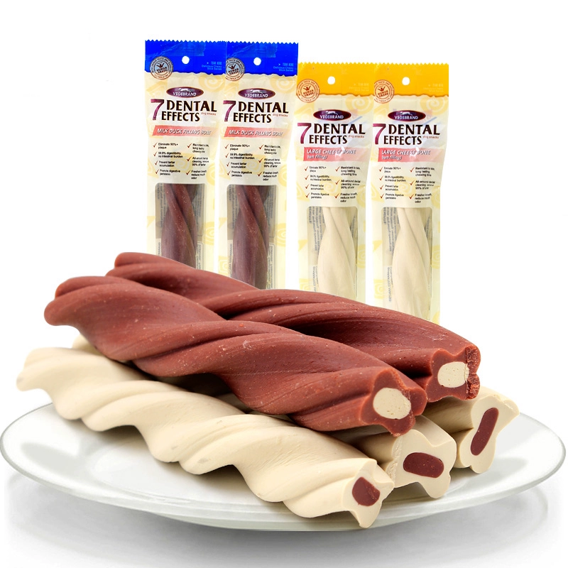（10根起購）Vegebrand 威濟大條裝7重高效除口臭磨牙潔齒棒70g中大型犬狗小食扭扭潔齒棒磨牙棒