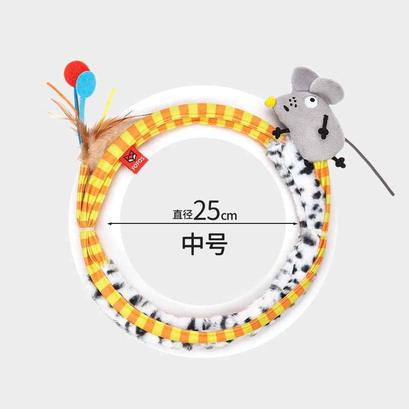 FOFOS兩只福狸 彈力逗貓棒貓隧道逗貓玩具貓薄荷貓咪玩具寵物用品
