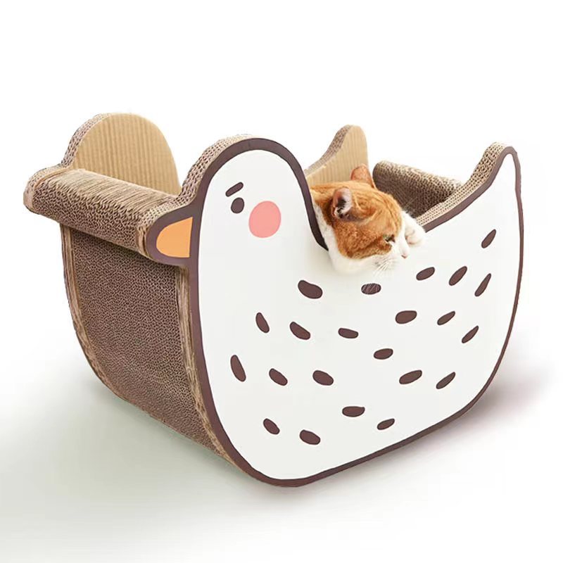 MISSPET鵝小囧貓抓板貓窩貓玩具瓦楞紙貓咪磨爪