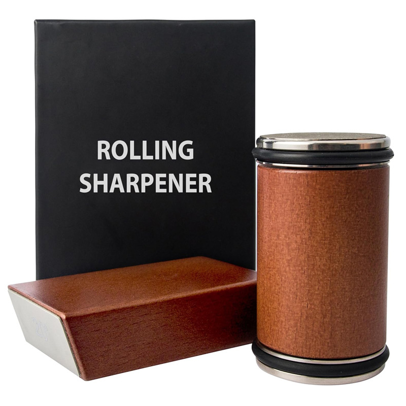 雙面磨刀石鋁合金款 Rolling Knife sharpener 磁吸磨刀石滚筒磨刀器