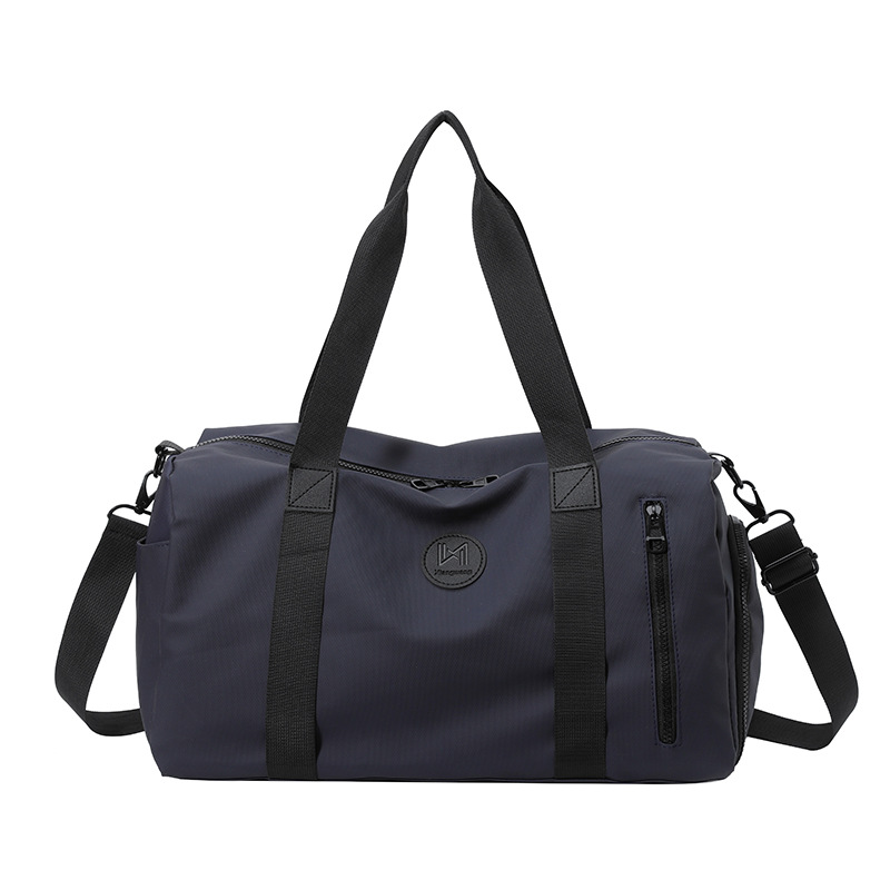 大容量旅行袋獨立鞋倉外出行李包拼接撞色手提休閒瑜伽健身包游泳訓練包