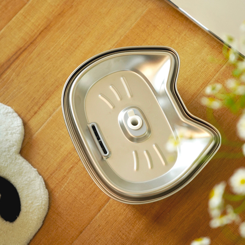 不銹鋼寵物飲水機3L全自動水迴圈過濾喂水器貓咪飲水器