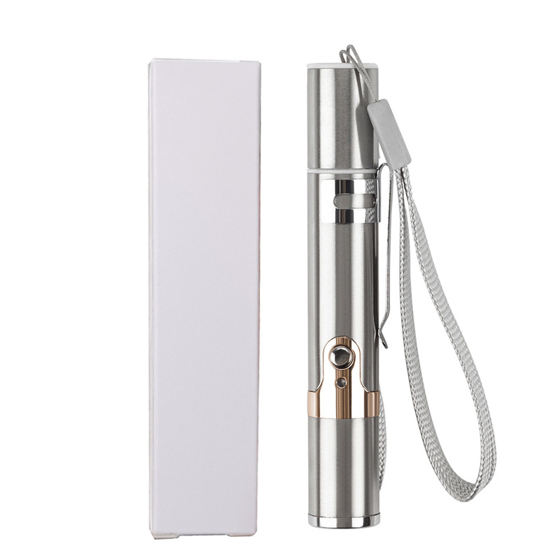 寵物雷射筆激光逗貓筆多功能USB充電雷射筆頭貓咪玩具紅外線鐳射逗貓棒三光源手電