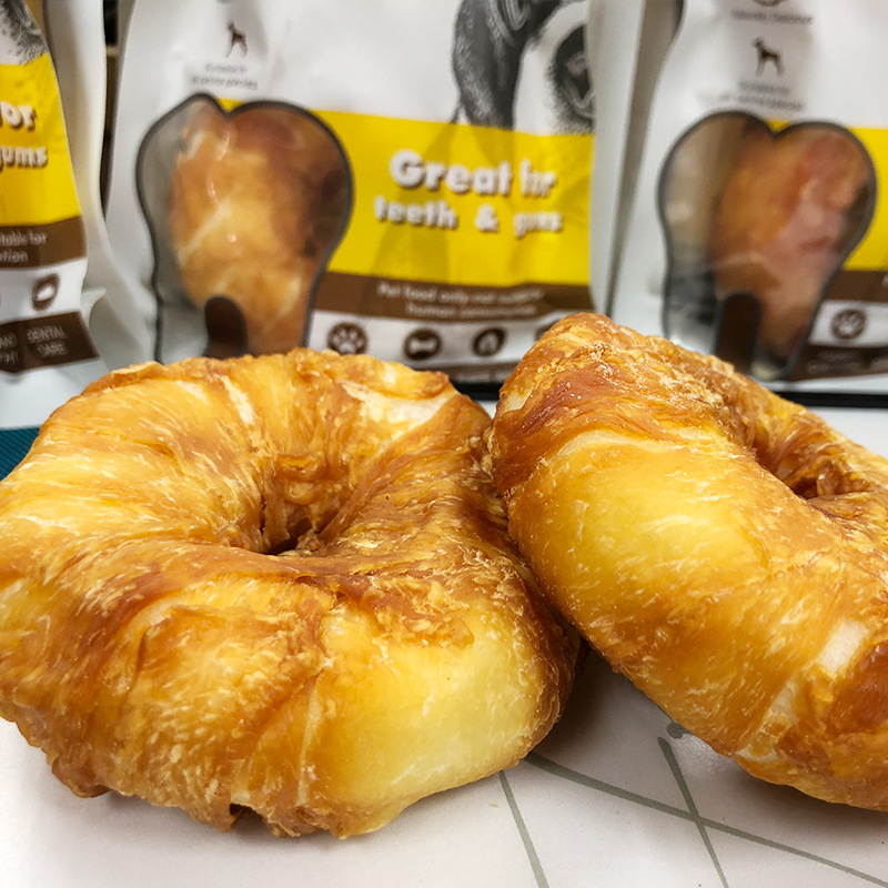 （5包起購）PETOWARDS愛寵私語雞肉甜甜圈寵物零食狗狗訓練獎勵磨牙潔齒狗咬膠