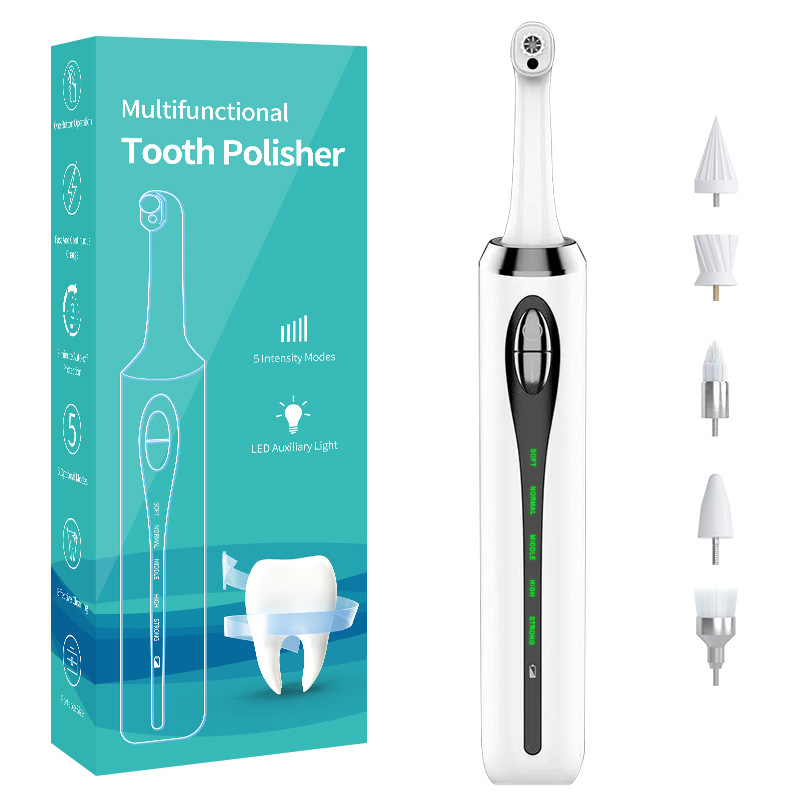 牙齒拋光器 tooth polisher 電動潔牙器家用牙齒美白儀多功能可攜式除牙石牙垢口腔清潔