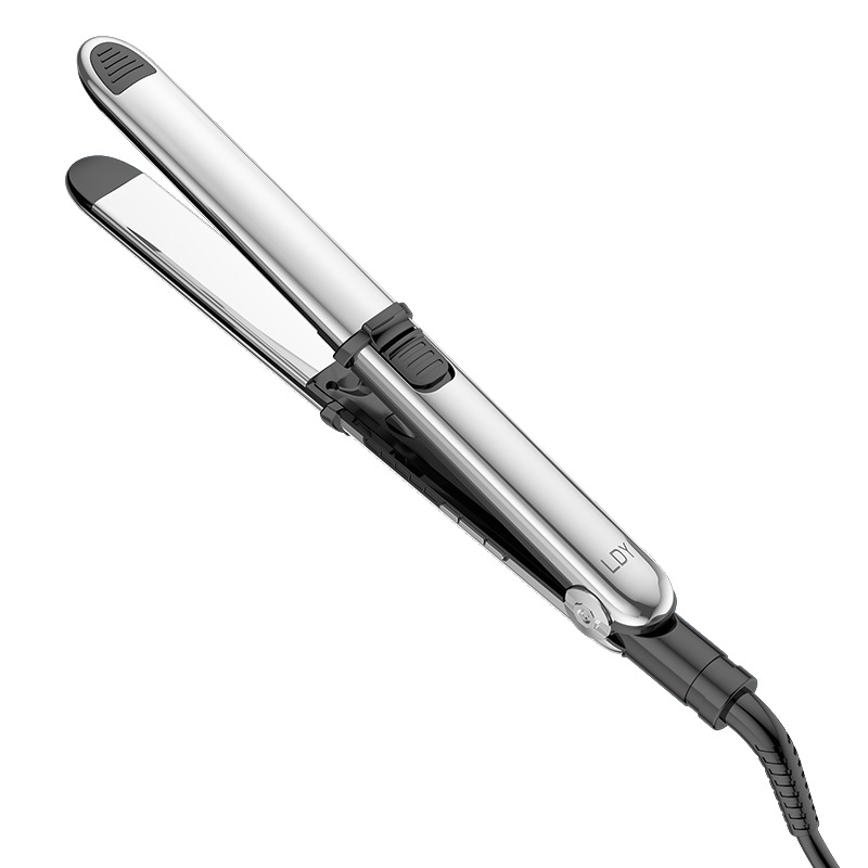 不銹鋼直卷兩用電夾板直發器自帶鎖扣夾板捲髮棒自動捲髮器