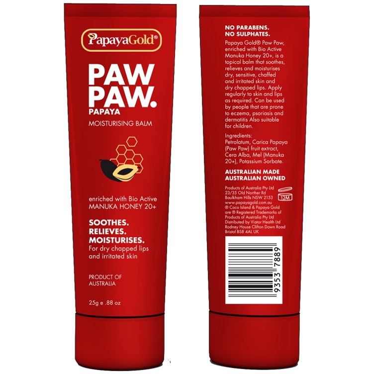 【澳門發貨】PapayaGold木瓜麥蘆卡蜂蜜軟膏25克便攜裝消毒傷口燙傷
