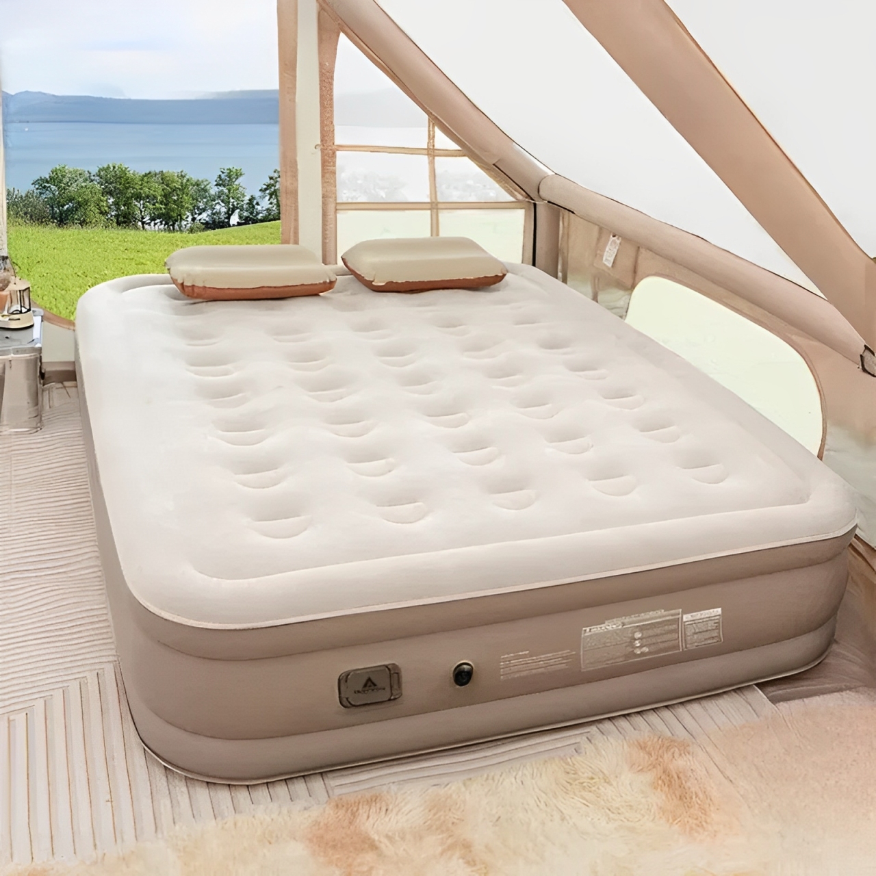 ENJOYSPACE充氣床墊戶外露營折疊床充氣墊全自動加高單人雙人氣墊床