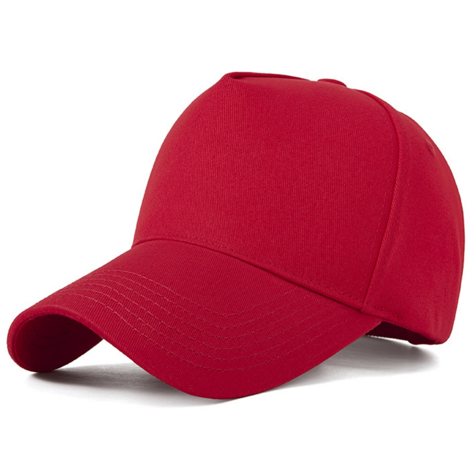 五頁頂棒球帽四季新款純色五頁頂棉質鴨舌帽男女潮休閒百搭運動五片個性鴨舌帽