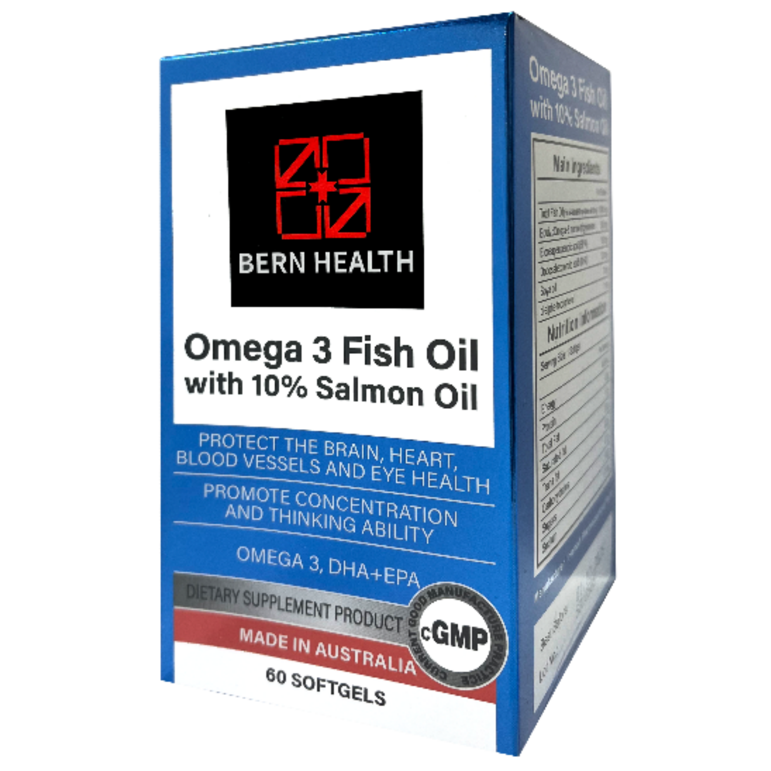 【澳門發貨】Bern Health 優質活緒深海魚油 60粒