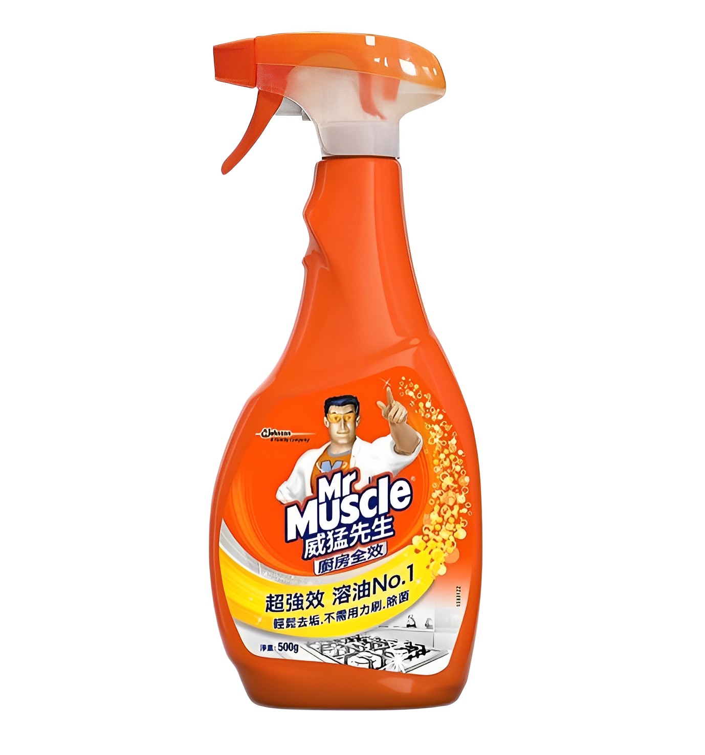 【澳門發貨】Mr Muscle威猛先生廚房超強效清潔劑噴裝/補充裝500g廚房全效家用清潔劑去重油污除油漬抽油煙機清洗輕鬆去垢除菌淨味清新