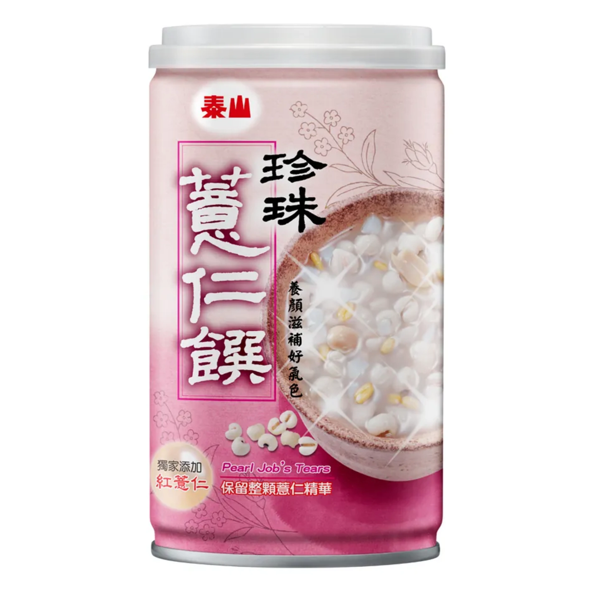 【澳門發貨】（原箱24罐）TAISUN 泰山珍珠薏仁饌330g台灣進口罐裝甜品甜粥無添加防腐劑