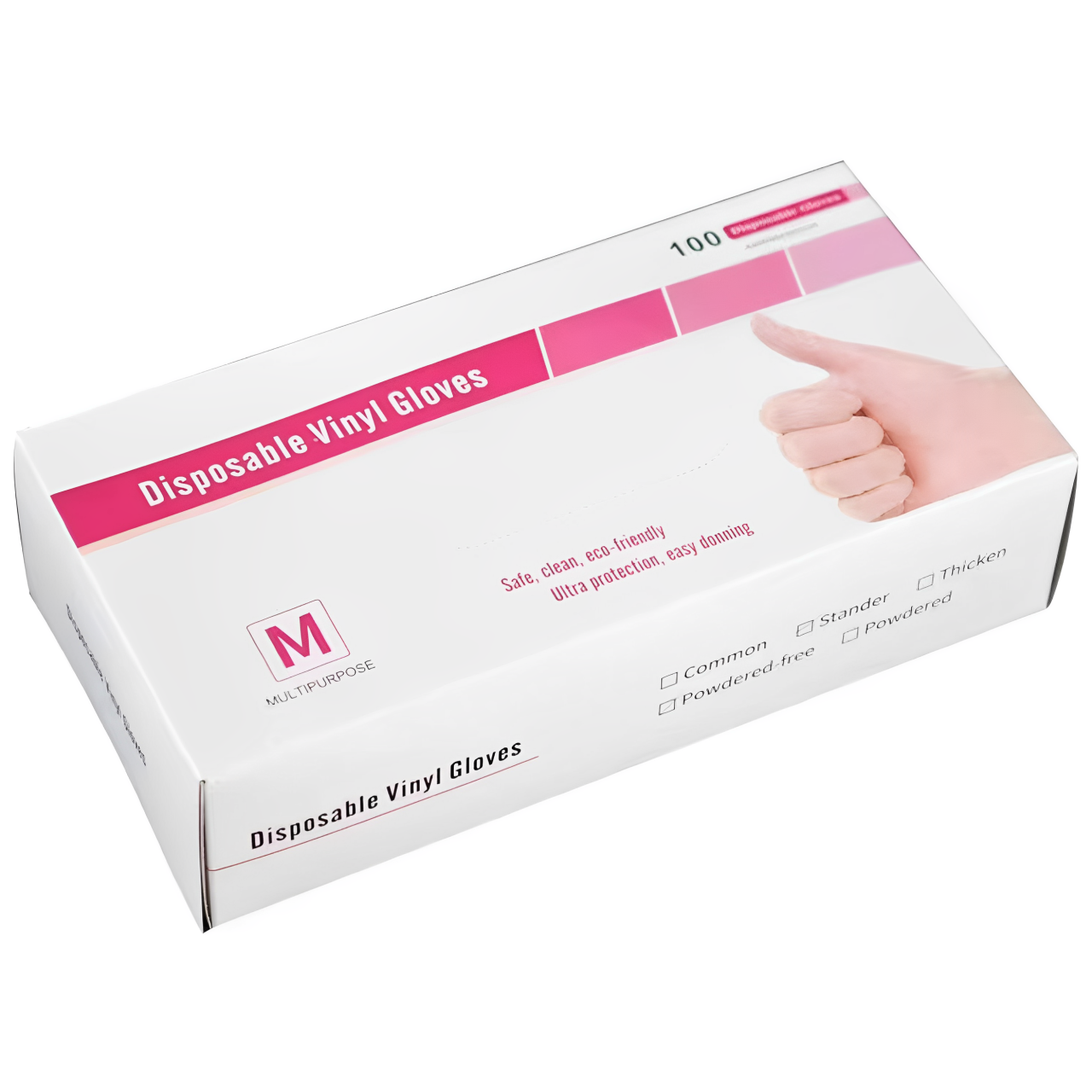 一次性pvc手套100只裝透明防油食品廠食品加工美容按摩美甲防護手套