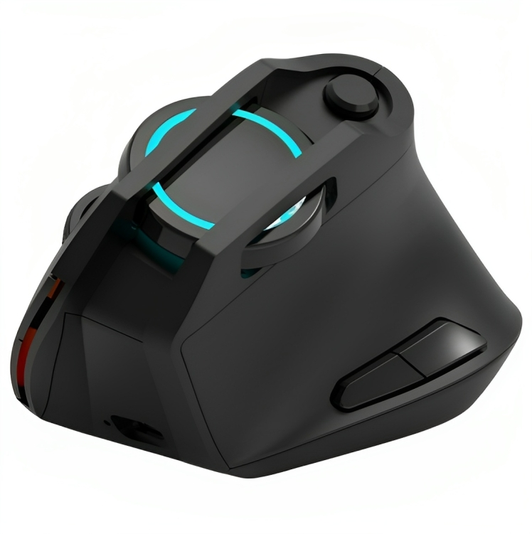 無線大手垂直滑鼠充電靜音遊戲RGB滑鼠立式人體工學側握發光垂直鼠標