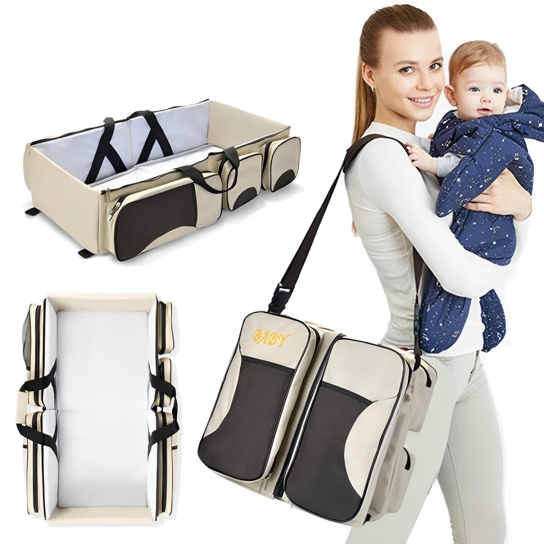 CyBee多功能嬰兒折疊床包嬰兒床媽咪包折疊可攜式