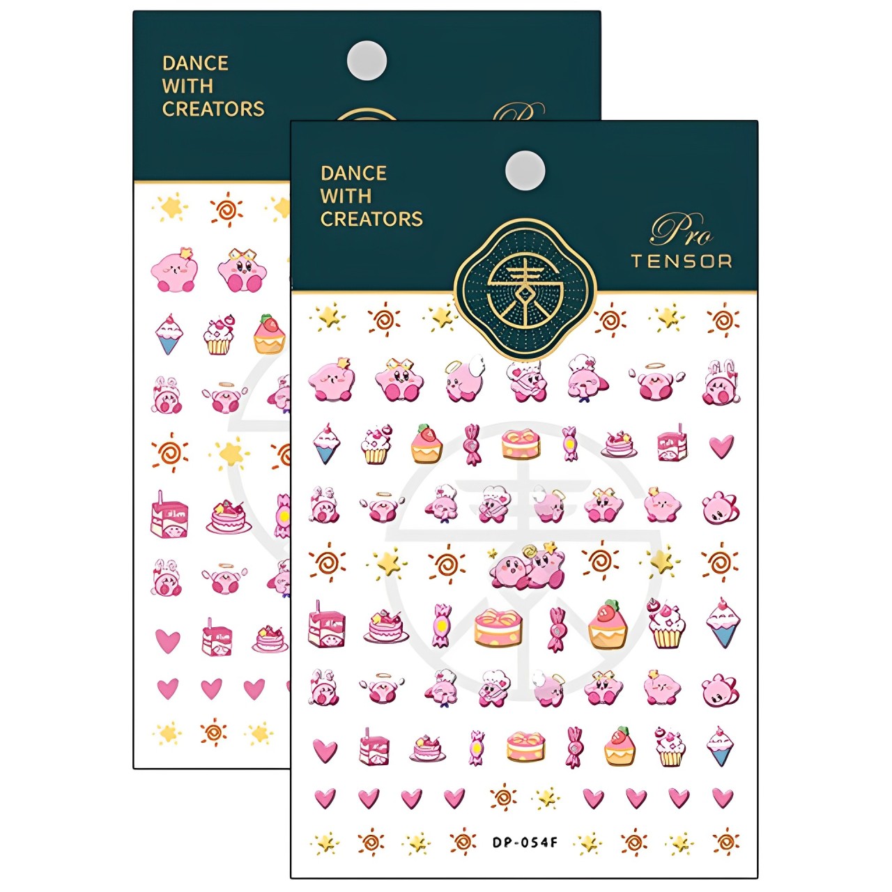 浮雕薄韌美甲貼紙背膠指甲貼紙飾品星之卡比系列