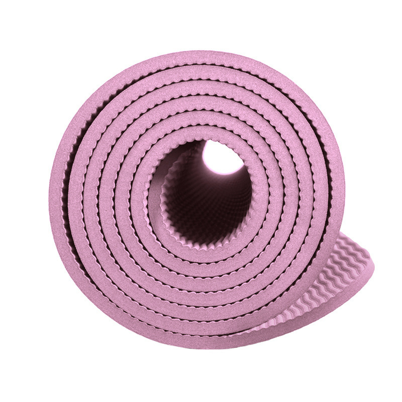 TPE瑜伽墊體位線單層單色加寬運動健身墊