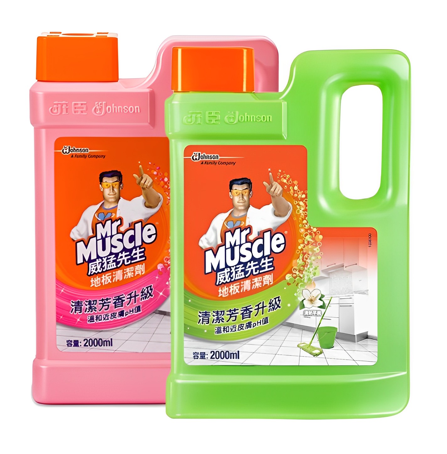 【澳門發貨】 Mr Muscle威猛先生地板清潔劑完美花香/清新早晨2L除菌去污清潔芳香地拖液溫和不刺激快乾