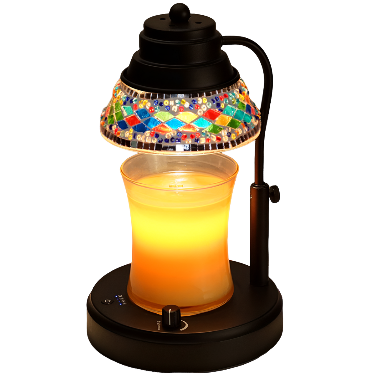 融蠟燈無火擴香彩色蠟燭燈定時調光香薰蠟燭客廳臥室床頭氛圍燈