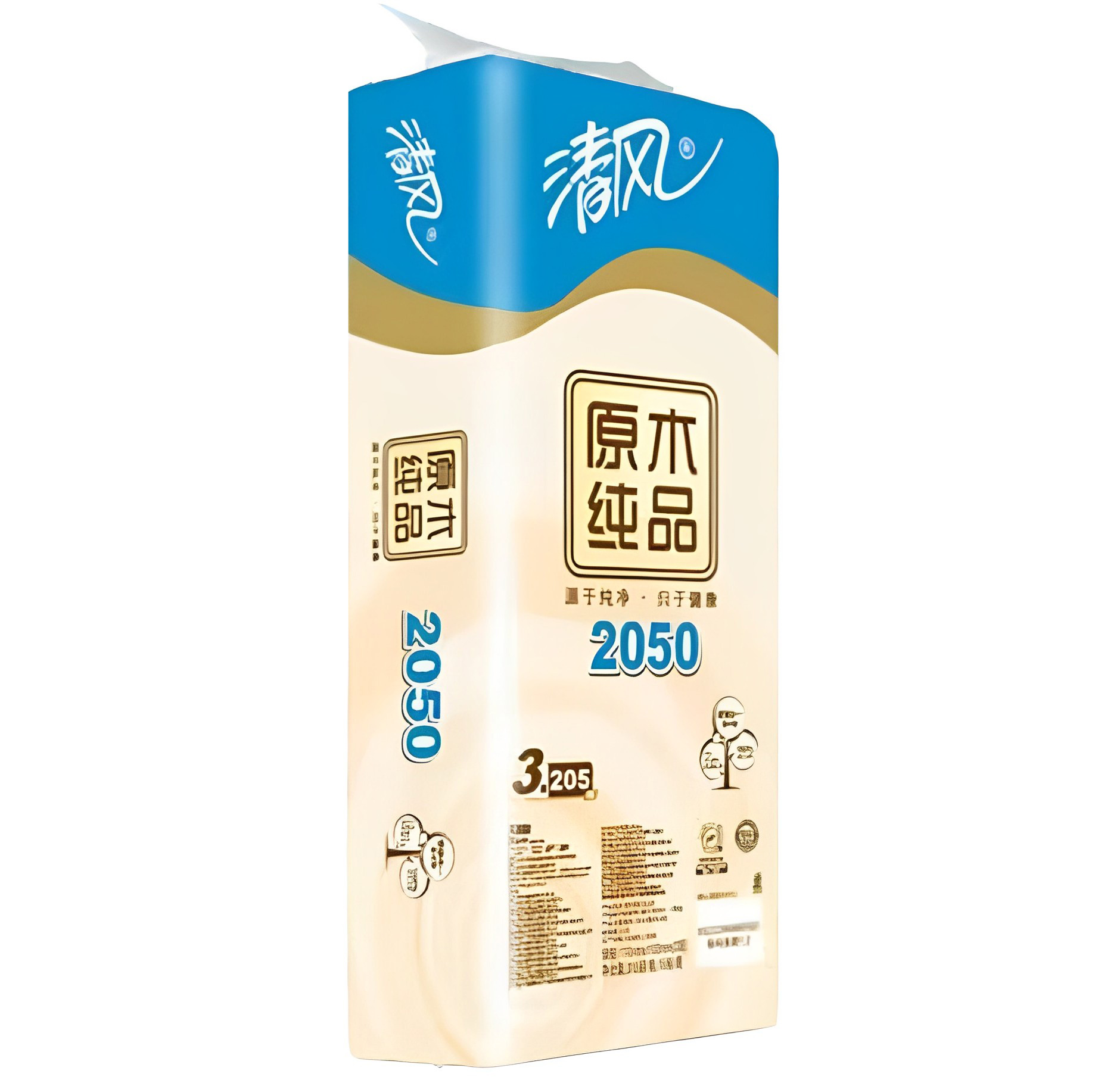 【澳門發貨】清風原木經典卷筒衛生紙3層*205段*10卷商務用紙商用家用捲紙捲筒紙生活用紙廁所用紙衛生紙廁紙