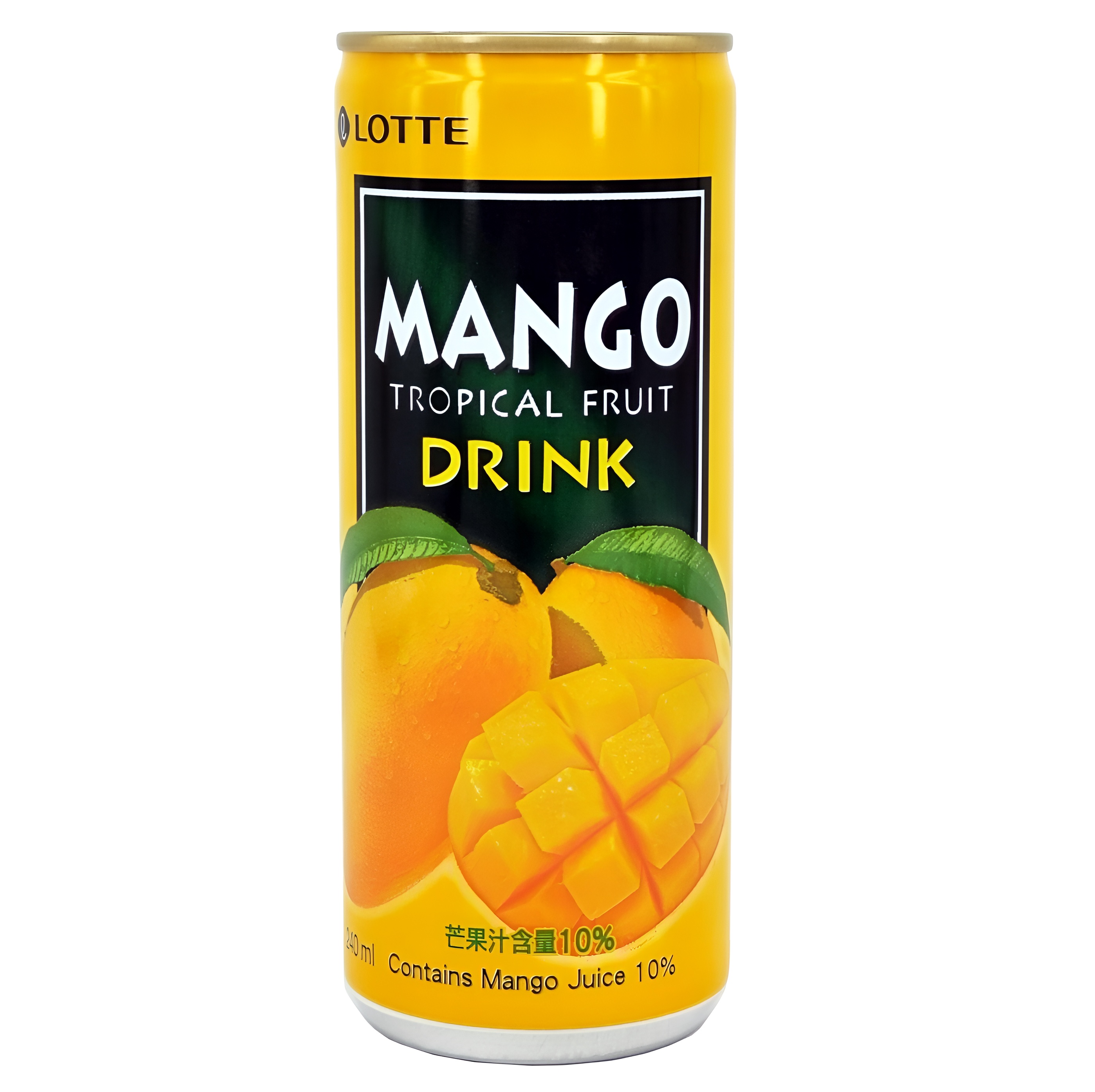【澳門發貨】（原箱30罐）LOTTE 樂天芒果汁240ml罐裝果汁飲料