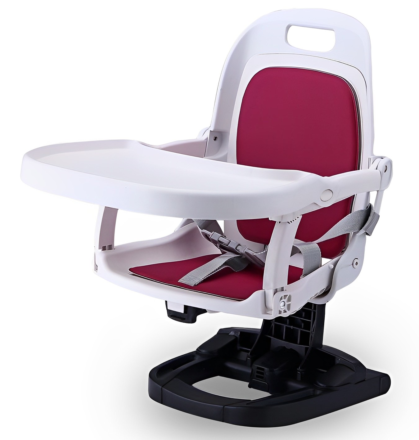 嬰兒高腳椅椅座可折疊嬰兒加高座椅帶可拆卸托盤可移動餐桌高椅可調節高度嬰兒椅旅行外出批發零售