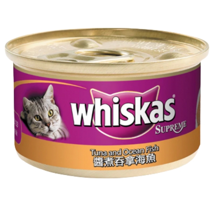 【澳門發貨】（原箱24罐）whiskas偉嘉極品濕貓糧85g寵物貓貓咪零食罐頭主食罐營養糧食貓罐頭
