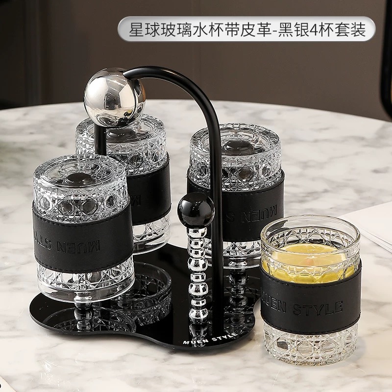 輕奢杯具套裝咖啡廳家用客廳待客茶水杯奶油風喬遷新居杯子高級感