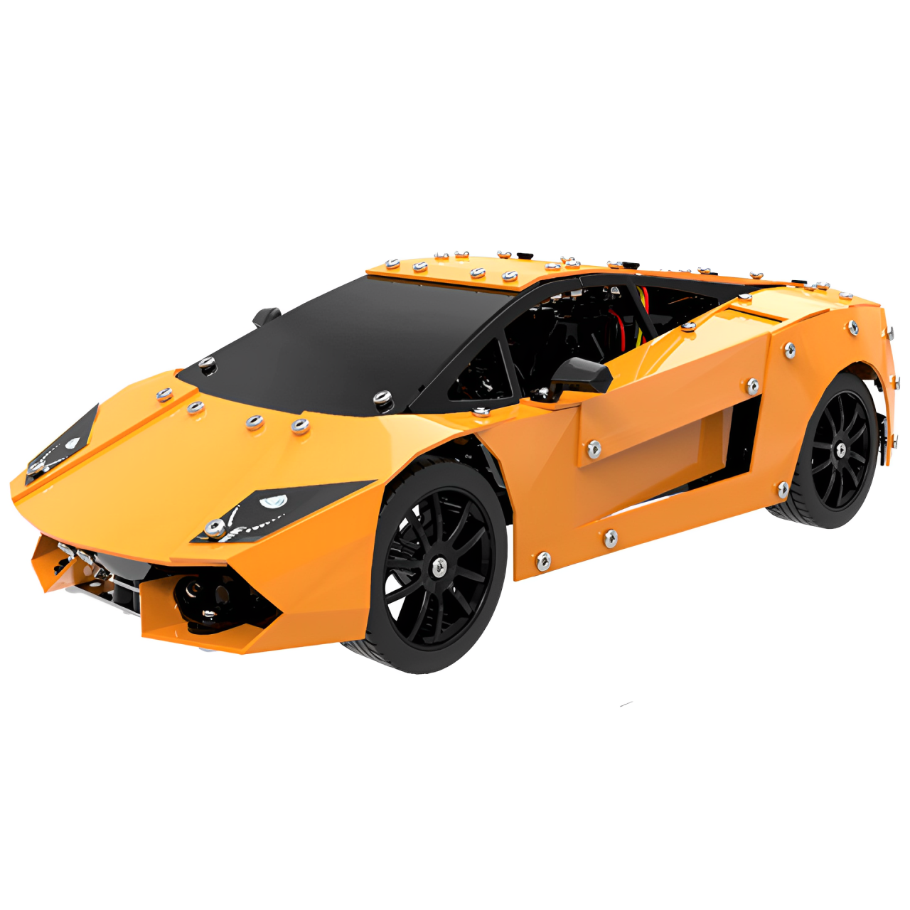 拼裝遙控跑車580PCS金屬拼裝積木玩具男孩子高難度手工組裝汽車成人遙控跑車模型