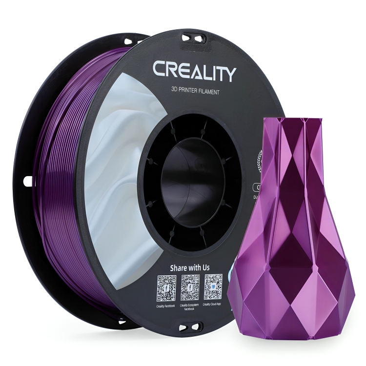 3D打印絲綢耗材單色雙色彩虹漸變啞光CR-Silk列印機印表機材料高彈性光滑絲綢七彩線材PLA仿金屬