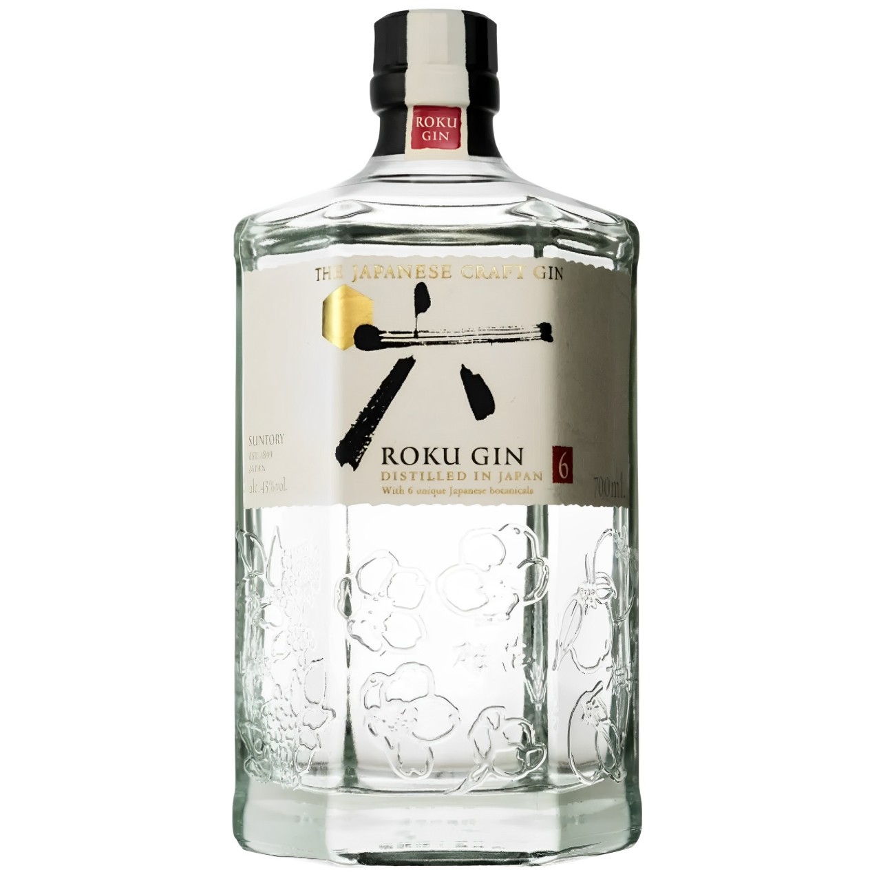 【澳門發貨】SUNTORY 三得利 ROKU GIN 精釀六角氈酒 700ml 日本進口琴酒金酒六毯酒