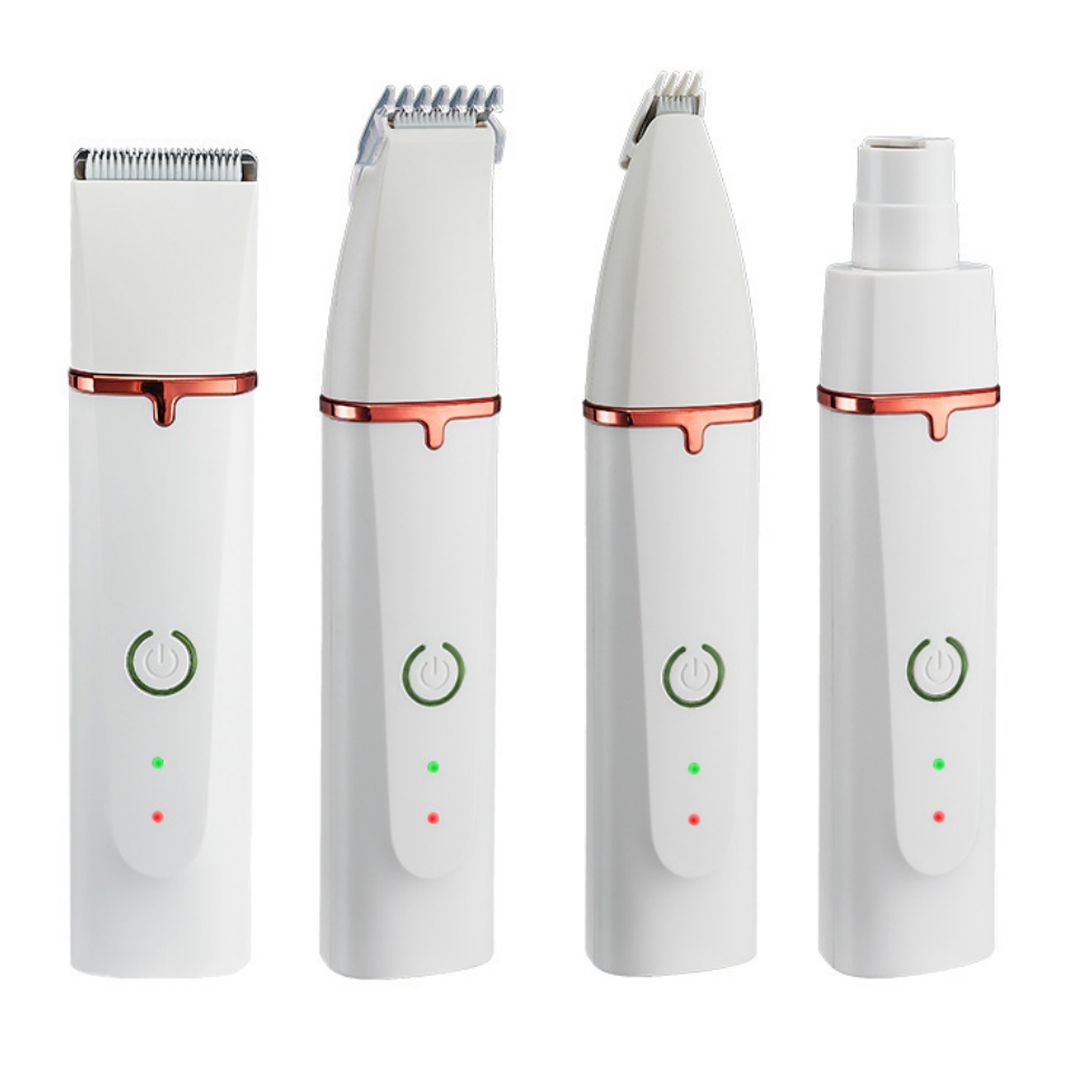 4合1多功能寵物理毛器貓狗電推剪腳毛修剪器磨甲器全身剃毛器四合一理髮器