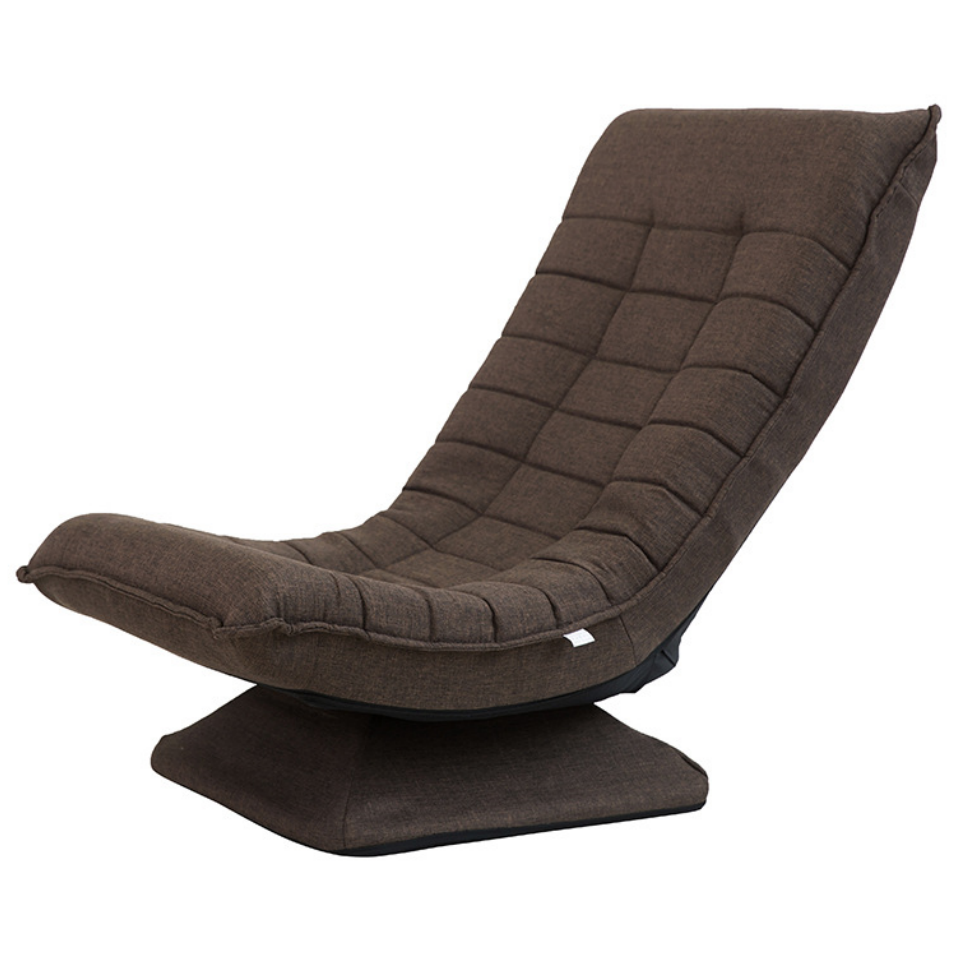 月亮椅布藝休閒懶人沙發可折疊旋轉小戶型創意臥床沙發椅簡約時尚