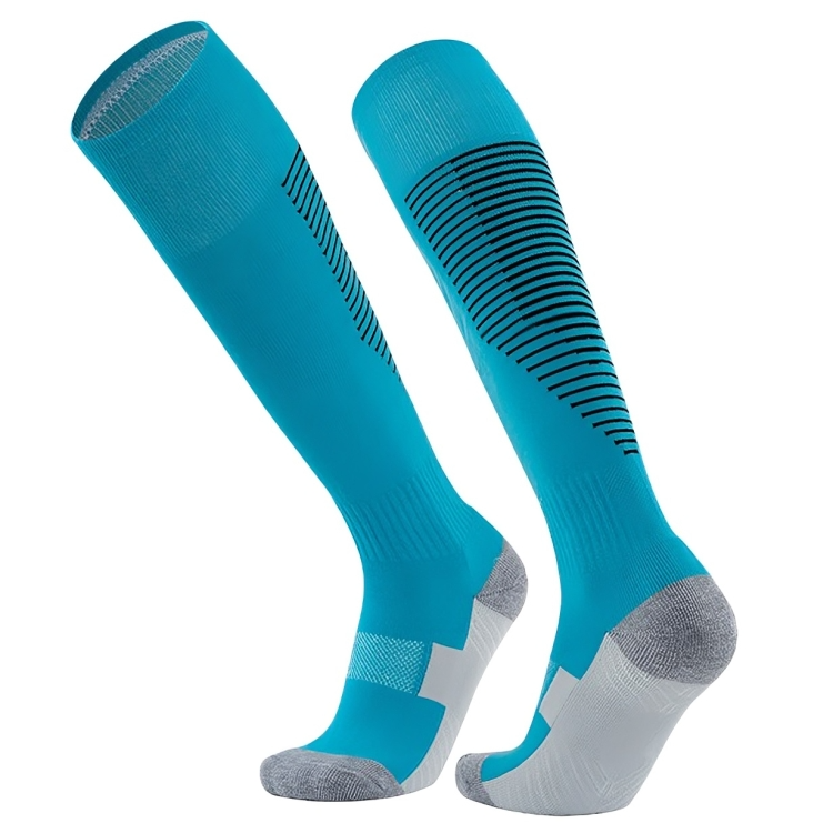 專業足球襪過膝毛巾底防滑減震訓練襪子兒童成人男士女士長筒多色可選