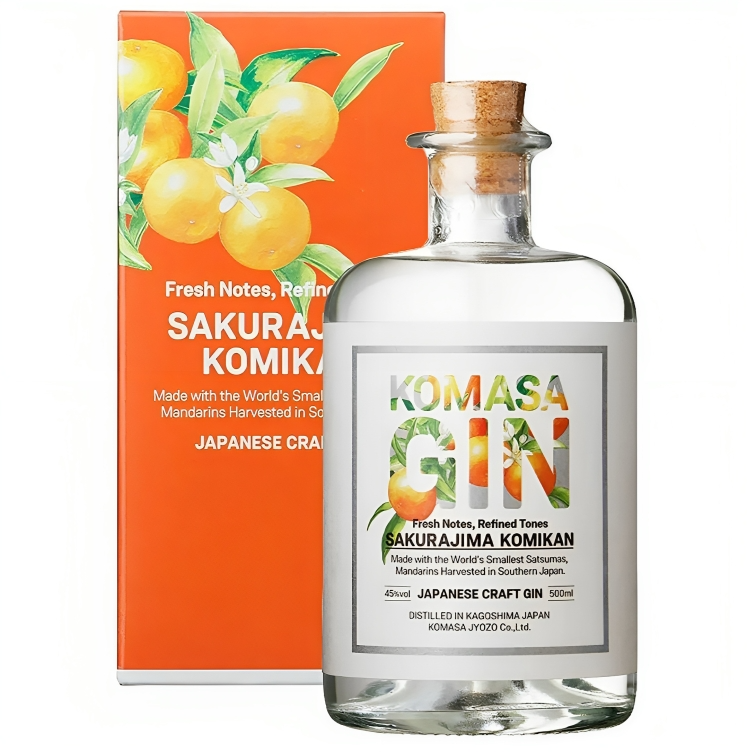 【澳門發貨】Komasa Gin 小正釀造鹿兒島小蜜柑琴酒500ml桜島小蜜柑氈酒金酒