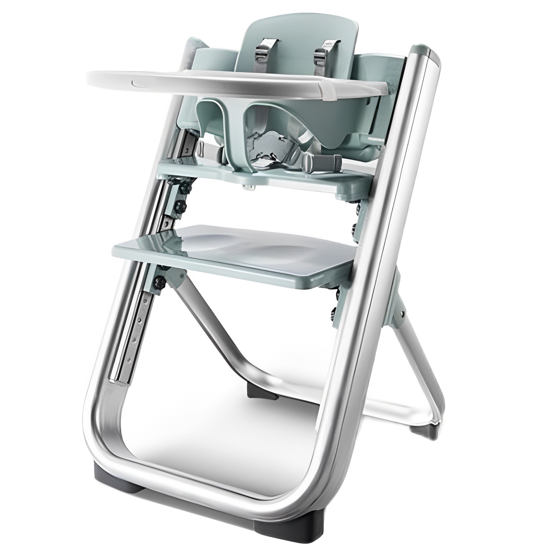 嬰兒高腳椅椅腳可調節高度和靠背的可攜式高腳椅帶4個