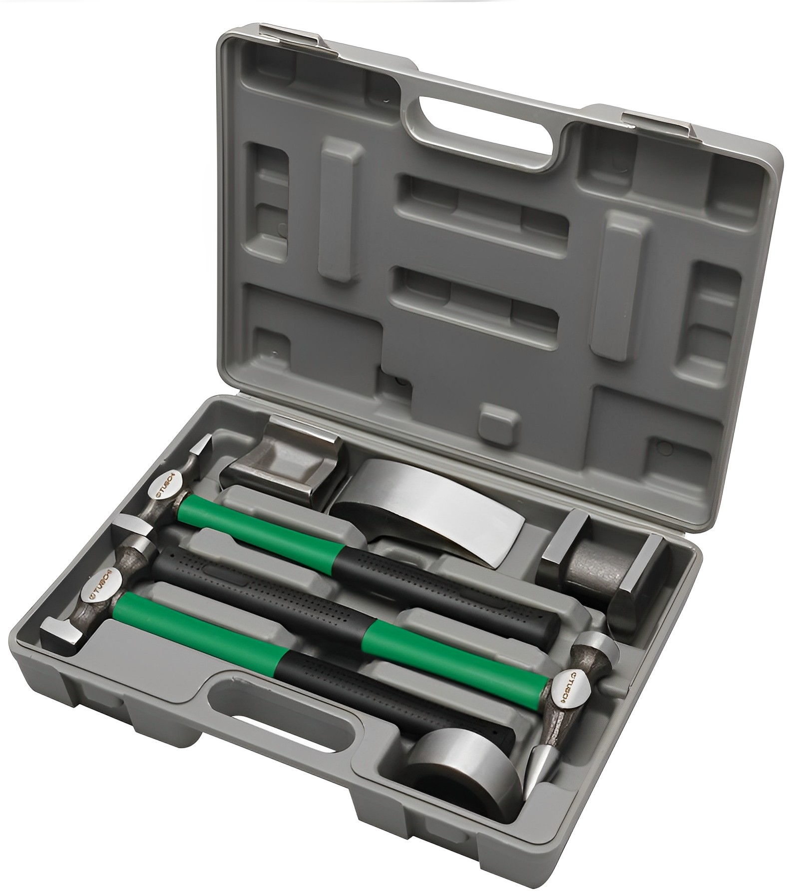 7件套鈑金錘工具鈑金錘套裝汽車鈑金錘子襯鐵墊鐵多功能汽車鈑金凹面修復鈑金工具