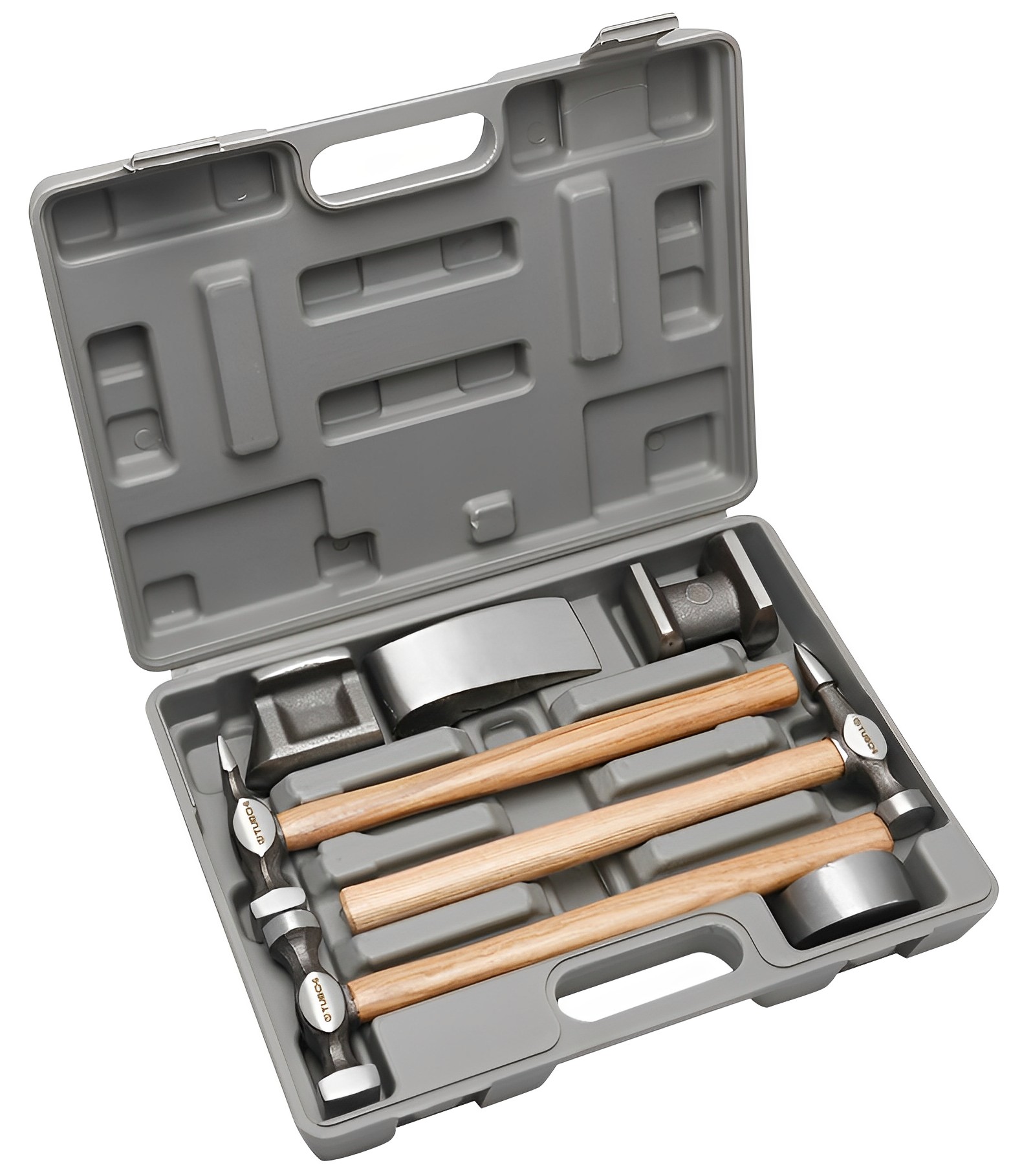 7件套鈑金錘工具鈑金錘套裝汽車鈑金錘子襯鐵墊鐵多功能汽車鈑金凹面修復鈑金工具