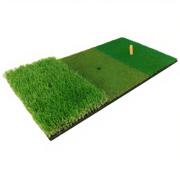 高爾夫三草擊球墊golf練習打擊墊單草便攜戶外切杆揮杆練習器草墊