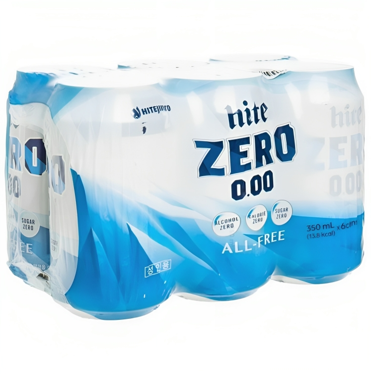 【澳門發貨】（原箱24罐）HITE 海特無酒精啤酒350ml*6罐*4packs