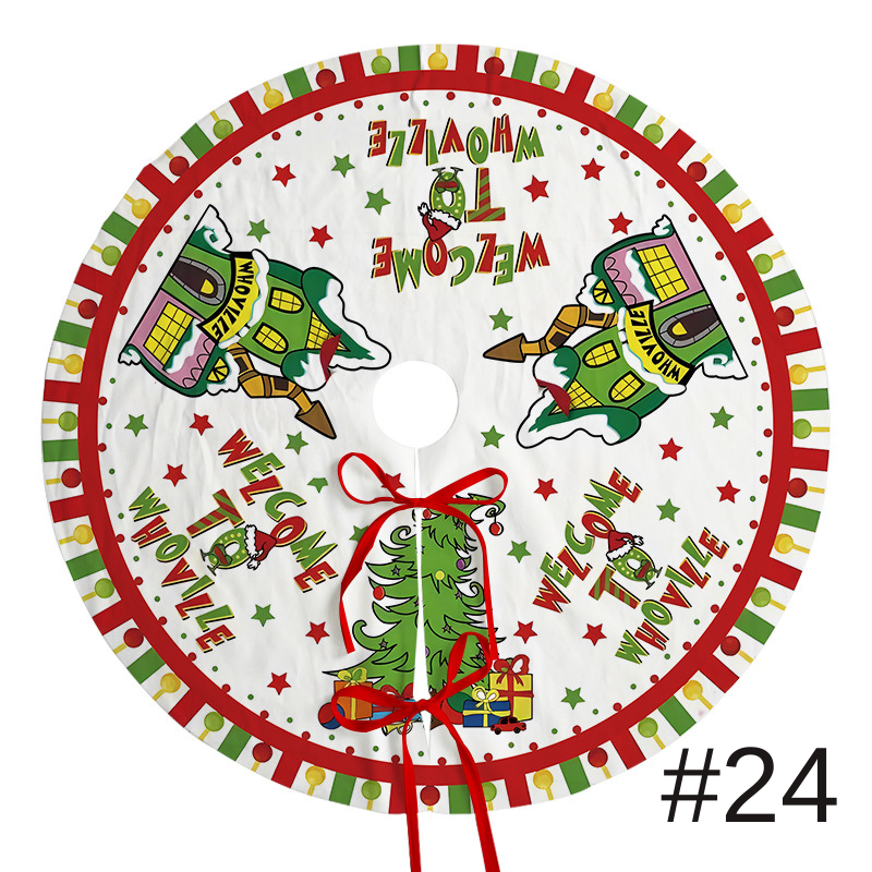 聖誕樹裙節日派對場景裝飾樹底圍裙毛絨布料聖誕樹裝飾