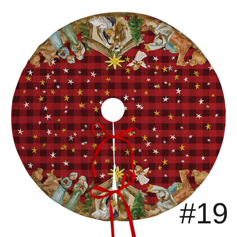 聖誕樹裙節日派對場景裝飾樹底圍裙毛絨布料聖誕樹裝飾