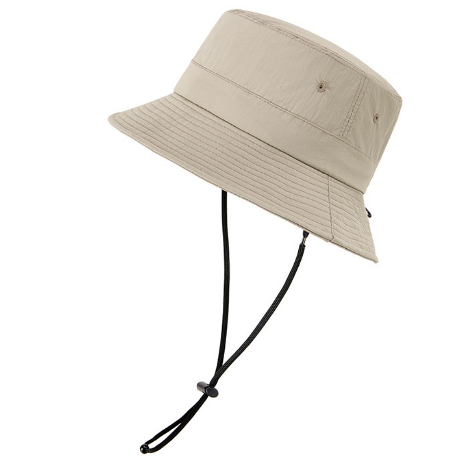 防潑水漁夫帽春夏新品防曬遮陽漁夫帽防紫外線防潑水釣魚帽男女同款盆帽