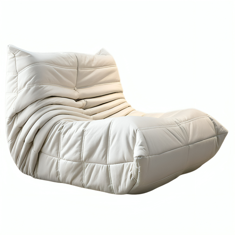 全海綿懶人沙發毛毛蟲落地梳化單人椅沙發北歐臥室客廳科技布家用陽臺網紅風