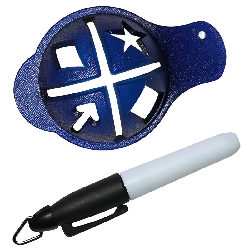 高爾夫劃線器帶筆高爾夫圓型畫線器畫線帽帽型畫線器golf用品