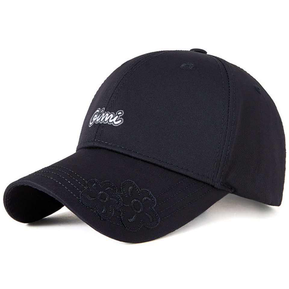 帽檐繡花棒球帽春夏新款潮流字母繡花高爾夫棒球帽男女士戶外遮陽街拍鴨舌帽