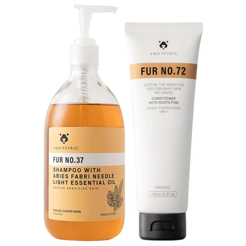 Amo Petric 阿默寵物洗毛&護毛套裝（精油沐浴露450ml+護毛素130ml）