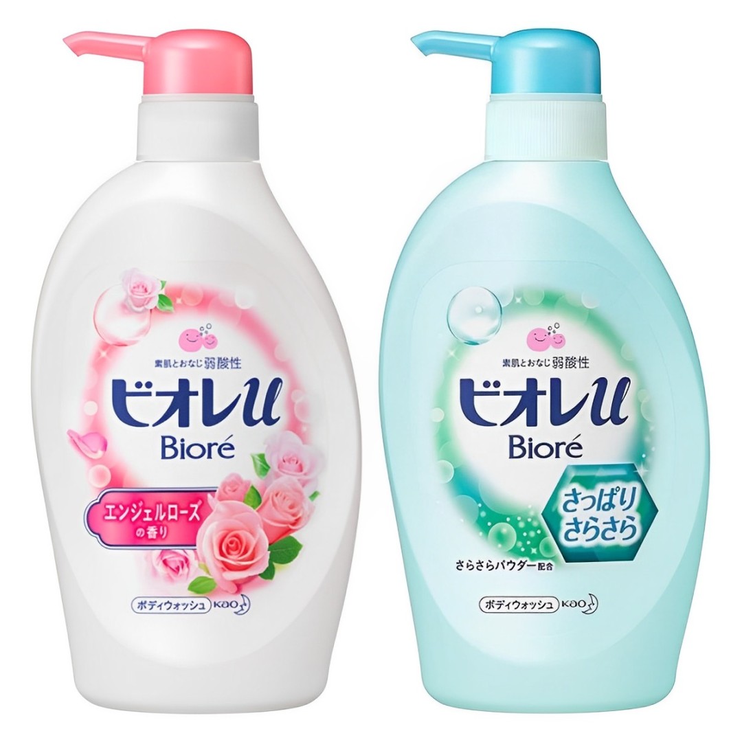 【澳門發貨】KAO花王 Bioré碧柔 玫瑰香/青檸香沐浴露480ml天使玫瑰香清爽青橘香沐浴乳沖涼液