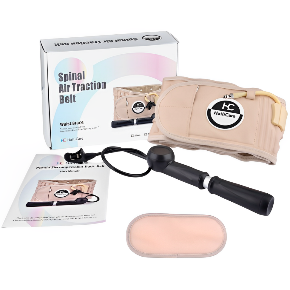 腰部充氣支撐帶充氣護腰帶腰椎牽引器腰椎突出固定腰帶矯正器保健護具護腰